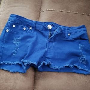 Ladies shorts,  blue  size 3/4 rue 21